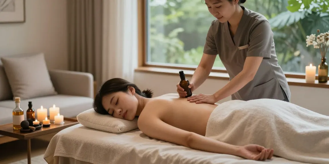Experience 부천출장안마 through a serene in-home massage, showcasing a comfortable atmosphere with Korean therapists.