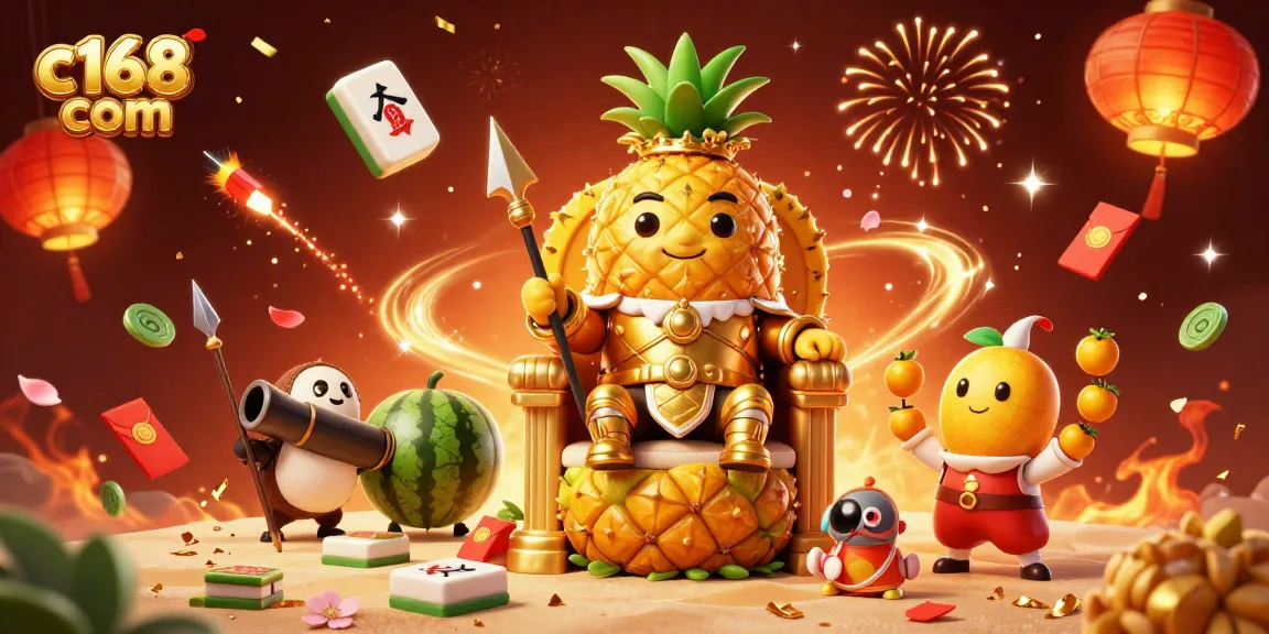 Catch winning chances at c168 com with vibrant 3D characters and casino elements celebrating gaming success.